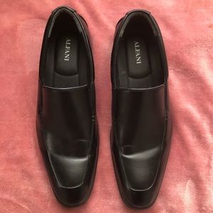 (Alfani) black dress shoes WORN ONCE!